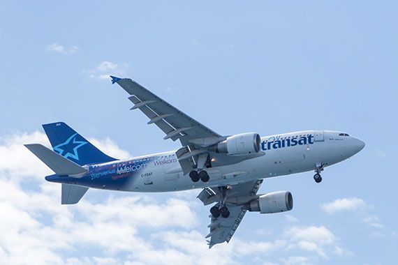 Un avion de Transat