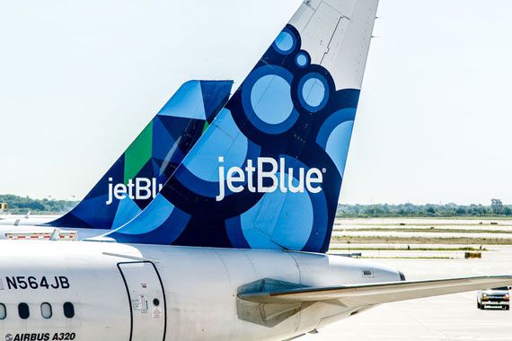 Un avion de jetBlue