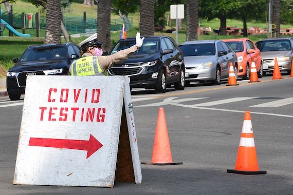 Un centre de test de COVID