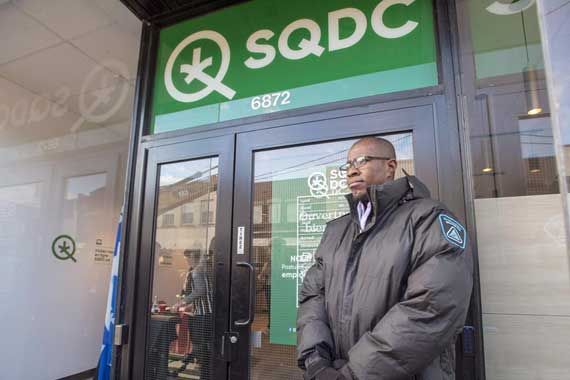 Une succursale de la SQDC.