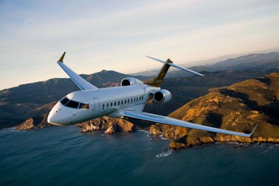 Un avion Global 6000 de Bombardier.