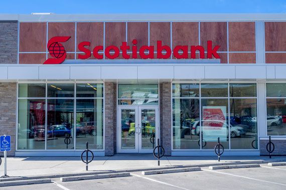 Une succursale de la Banque Scotia.