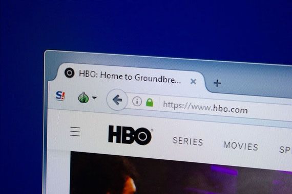 Le site web de HBO