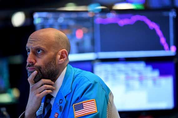 Un investisseur à la Bourse de New York