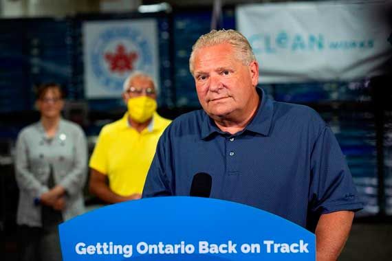 Le premier ministre de l'Ontario, Doug Ford