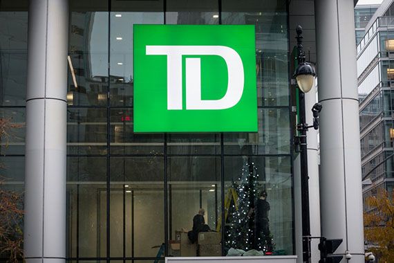 Le logo de la Banque TD