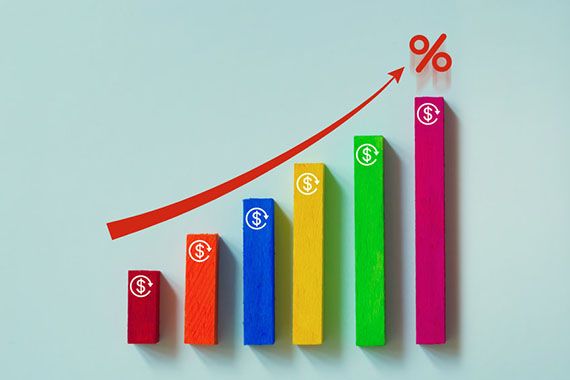 Un graphique qui montre de la croissance.