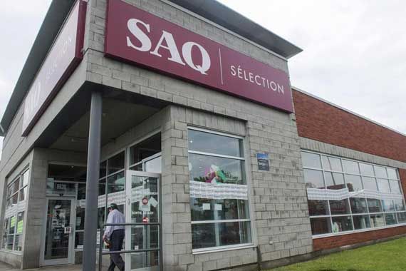 Une succursale de la SAQ.