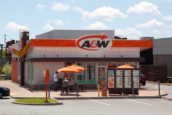 Un restaurant A&W.