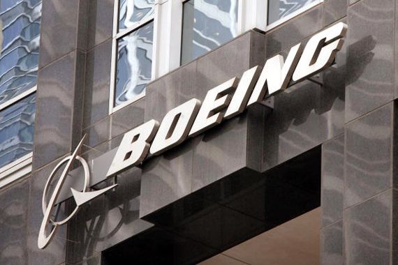 Le logo de Boeing sur un bâtiment