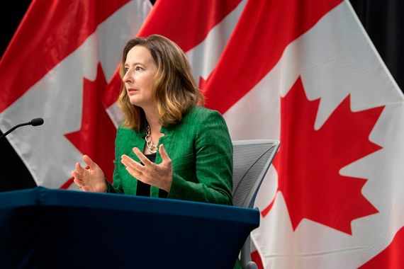 La première sous−gouverneure de la Banque du Canada, Carolyn Wilkins