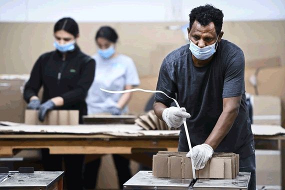 Un travailleur au boulot