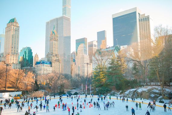 Une patinoire de Central Park, à New York