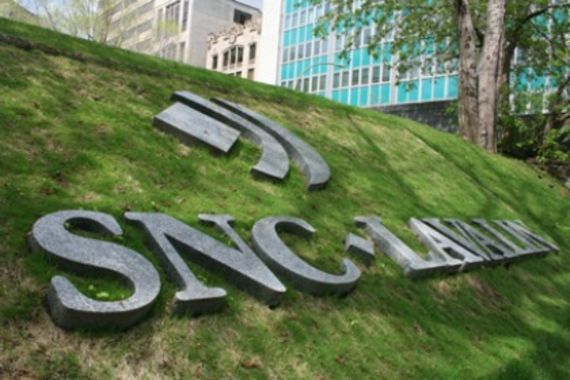 Logo de SNC Lavalin dans le gazon