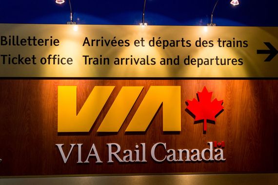 Le logo de VIA Rail