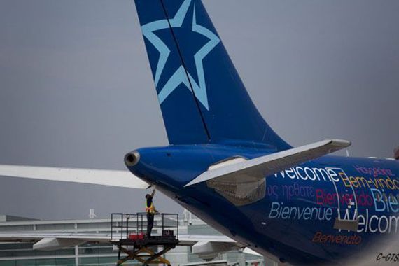 Un avion de Transat