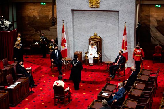 Julie Payette a lu le discours du Trône mercredi après-midi