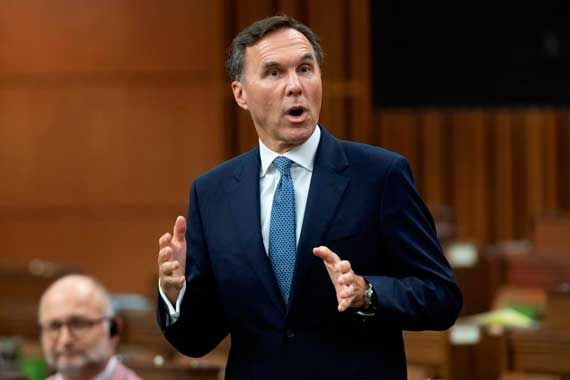 Le ministre des Finances du Canada, Bill Morneau