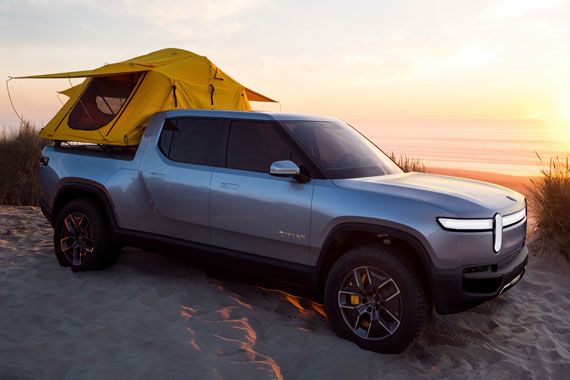 La camionnette Rivian R1T.