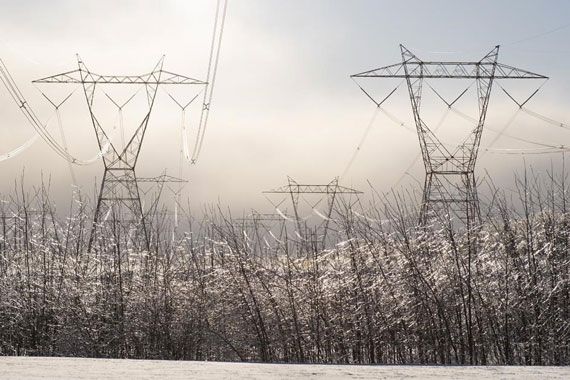 Des pylônes électriques