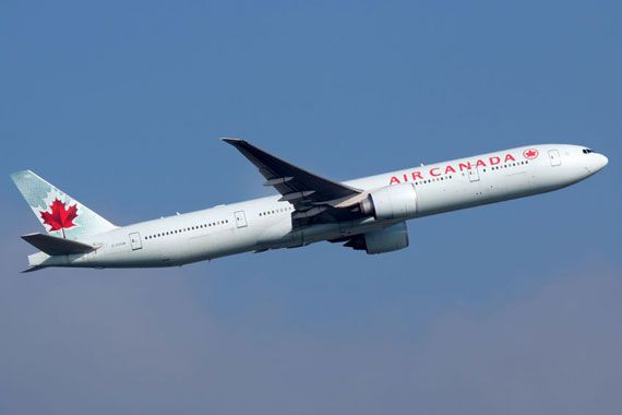 Un avion d'Air Canada.