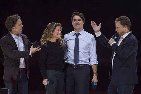 Sophie Grégoire-Trudeau et Justin Trudeau.