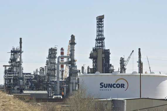 Une usine de Suncor.