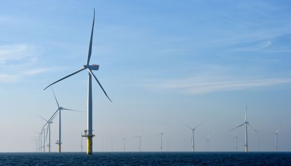 Un parc éolien en mer