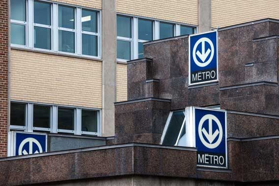 Une station du métro de Montréal