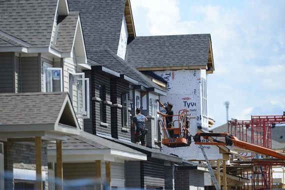 Un chantier de construction résidentielle