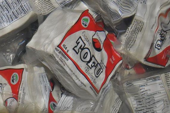 Des blocs de tofu de la société Soyarie.