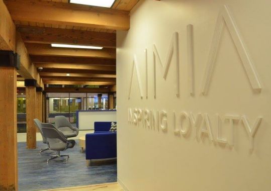 L'entrée des bureaux de Aimia