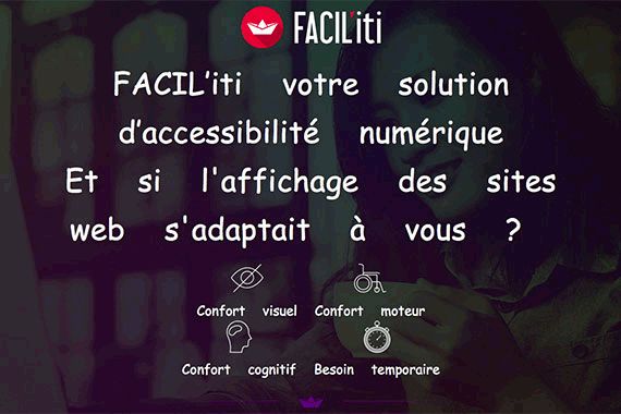 L'affichage du site d'adapte en fonction de l'utilisateur facil'iti