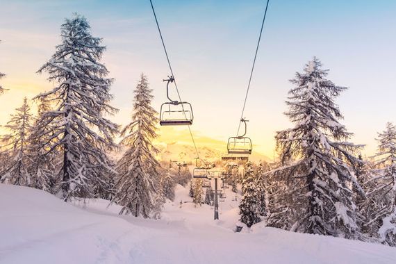 Une station de ski