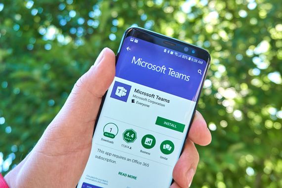 L'application Teams, de Microsoft.