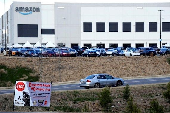 Une usine d'Amazon