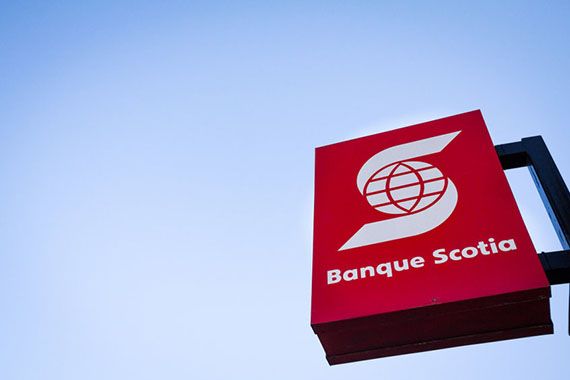 Une succursale de la Banque Scotia.