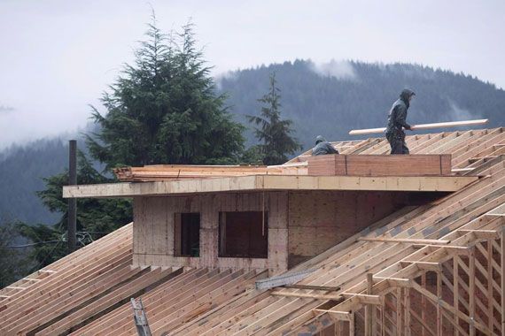 Une maison en construction