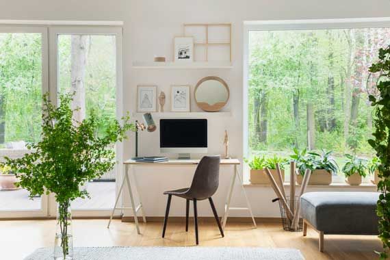 Un bureau à la maison.