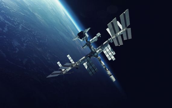 La Station spatiale internationale.