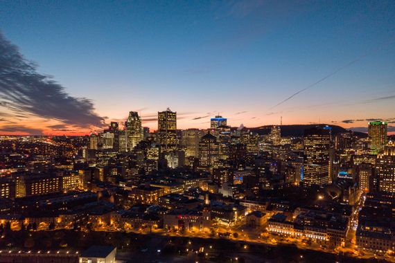 Le centre-ville de Montréal