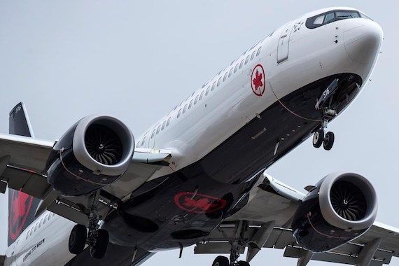 Un avion d'Air Canada