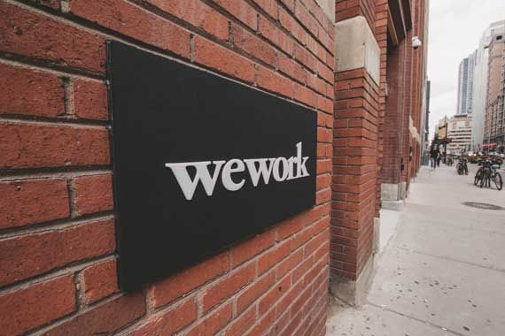 Un logo de la start-up WeWork.