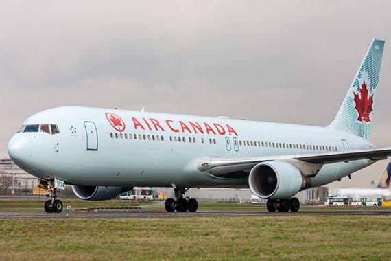 Un avion d'Air Canada