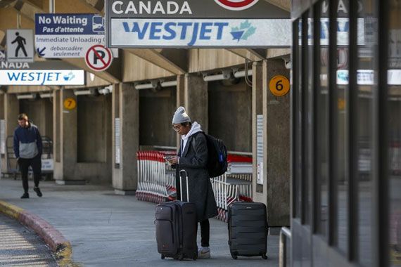 Le débarcadère à la porte de WestJet