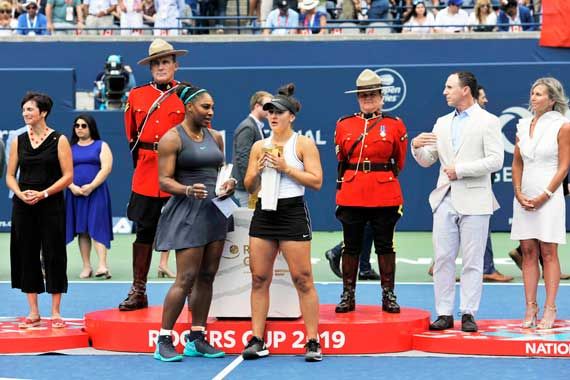 Serena Williams et Bianca Andreescu.