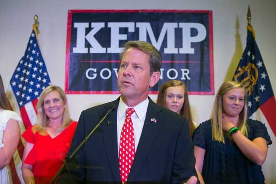 Le gouverneur de l'État de la Georgie, Brian Kemp (Photo: Getty images)