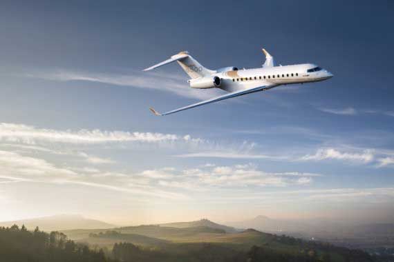 Un appareil Global 6500 de Bombardier