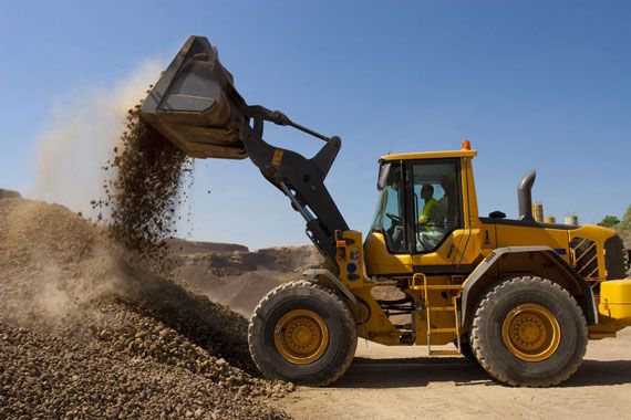 Un tracteur de Caterpillar