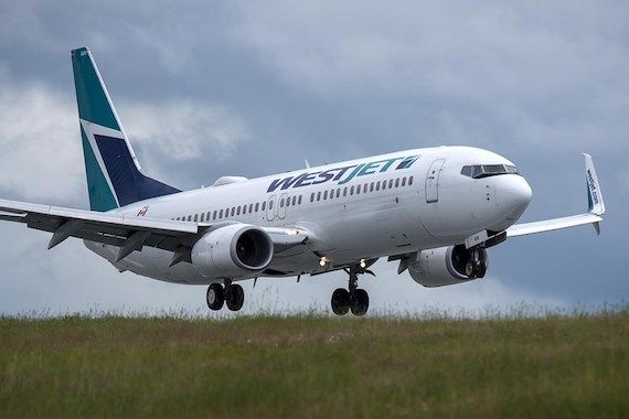 Un Boeing 737 MAX de la compagnie WestJet